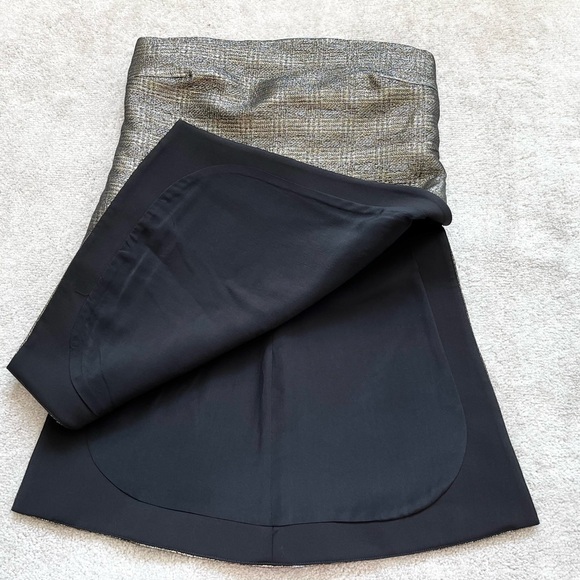 ELLERY STRAPLESS METALLIC TOP SIZE 2 MODERN CHIC EVENT PARTY ELEGANT COCKTAIL - Picture 4 of 10